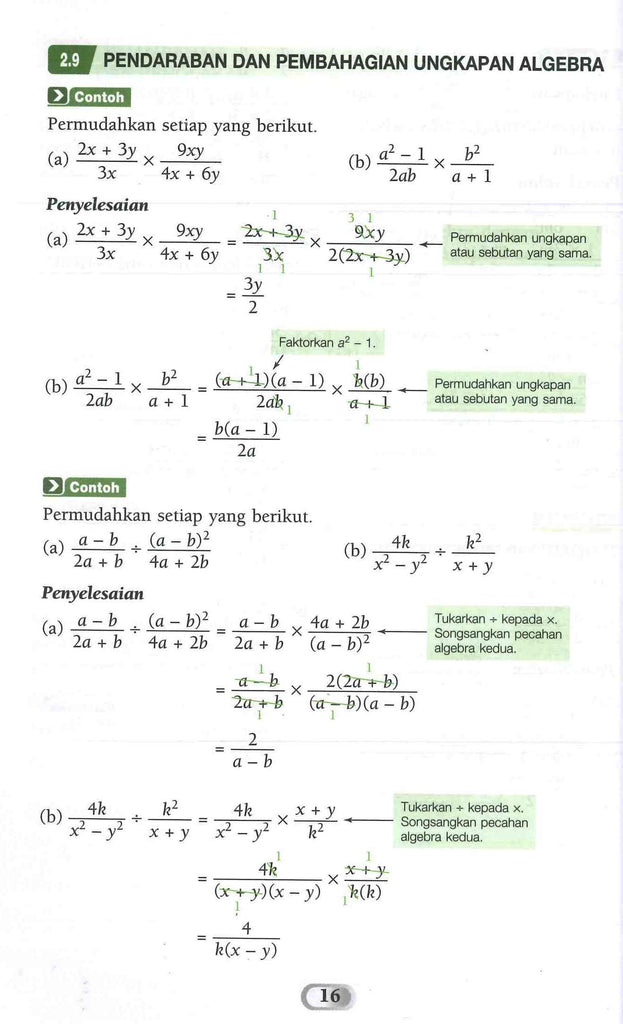 Soalan Matematik Tingkatan 2 Pemfaktoran Dan Pecahan Algebra  Pola