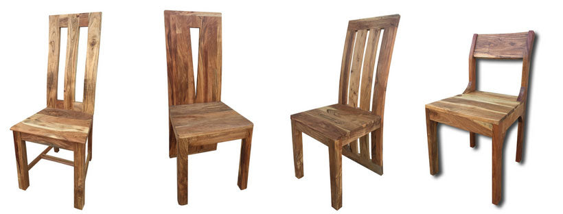 Our selection of hard wood dining chairs