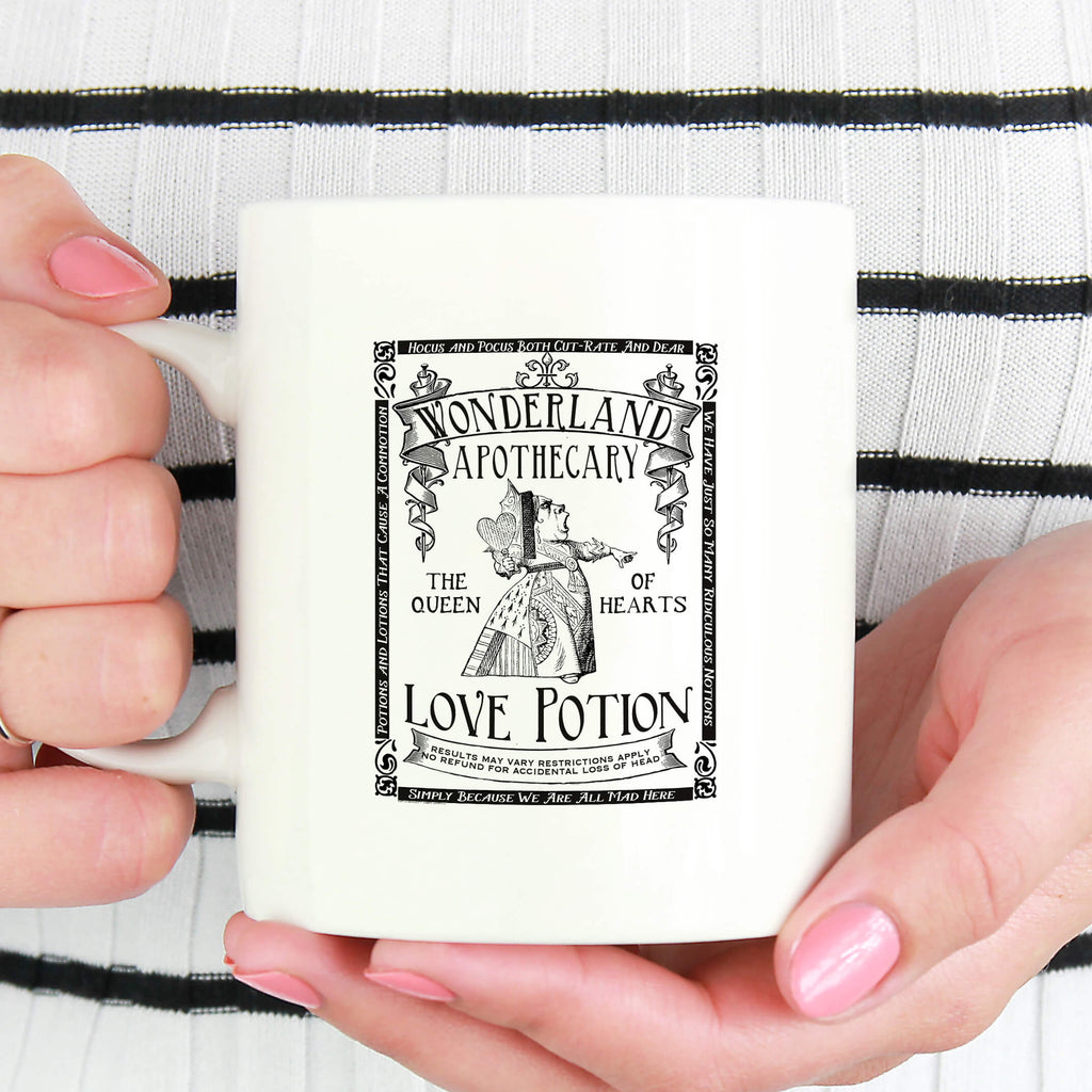 Alice in Wonderland 'Apothecary' Love Potion Coffee/Tea Mug (The Queen of Hearts)