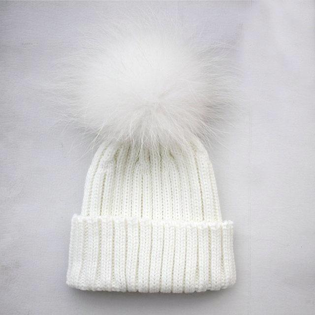 white toque with pom pom