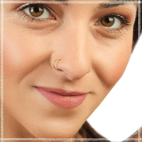 14k Nose Hoops Tiny Nose Ring Pata Pata Jewelry