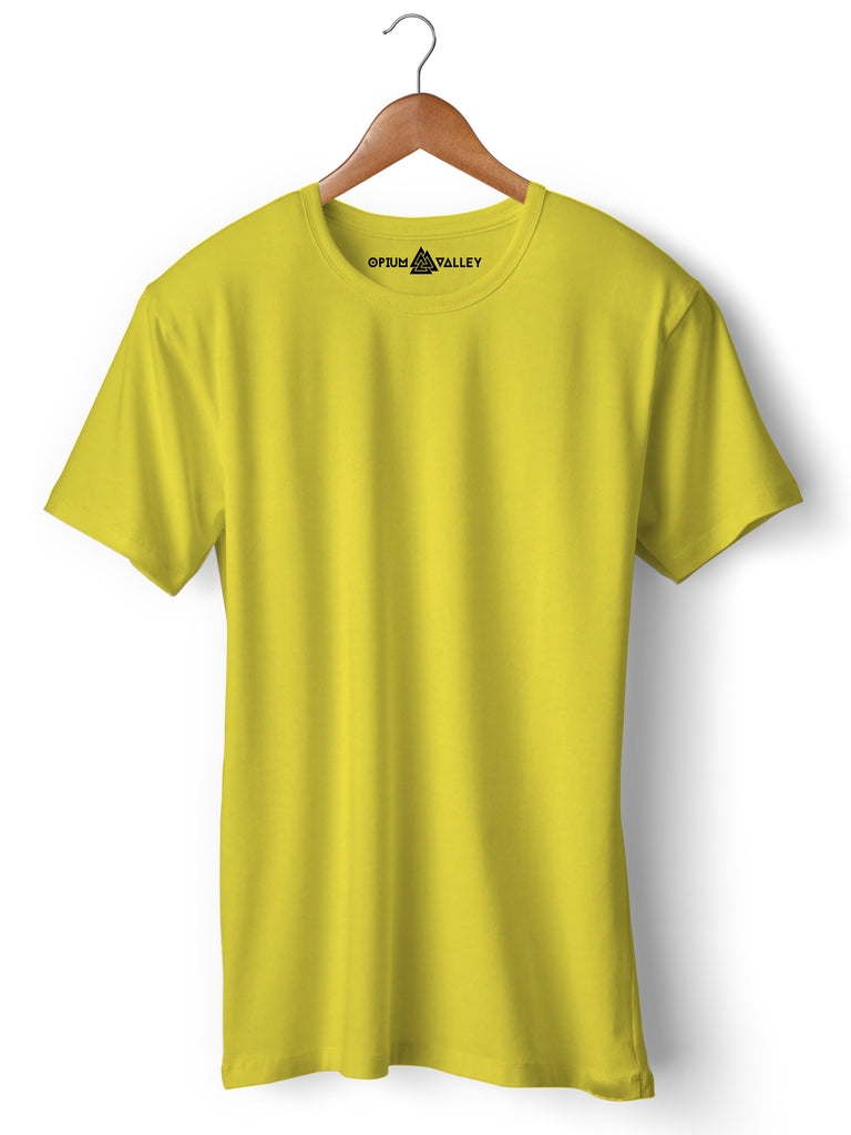 Yellow Round Neck T-Shirt - Opium