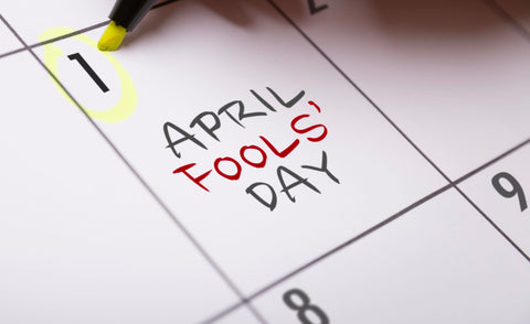 April fools day calendar April Favors visor shades fanny pack 