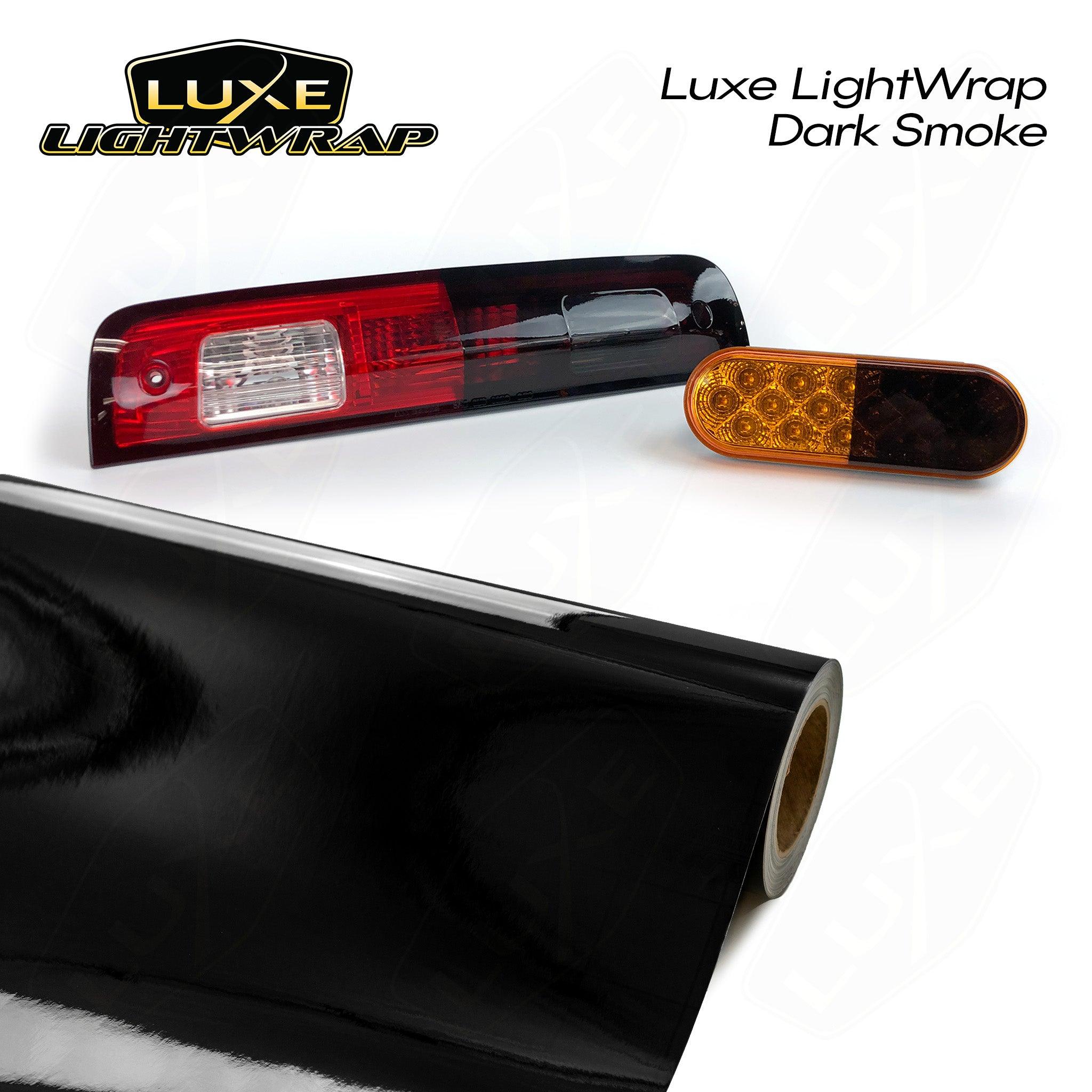Luxe LightWrap Dark Smoke Universal Headlight Tail Light Tint Kit 20” x 1 Yard 