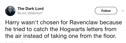 Tweet Harry Potter