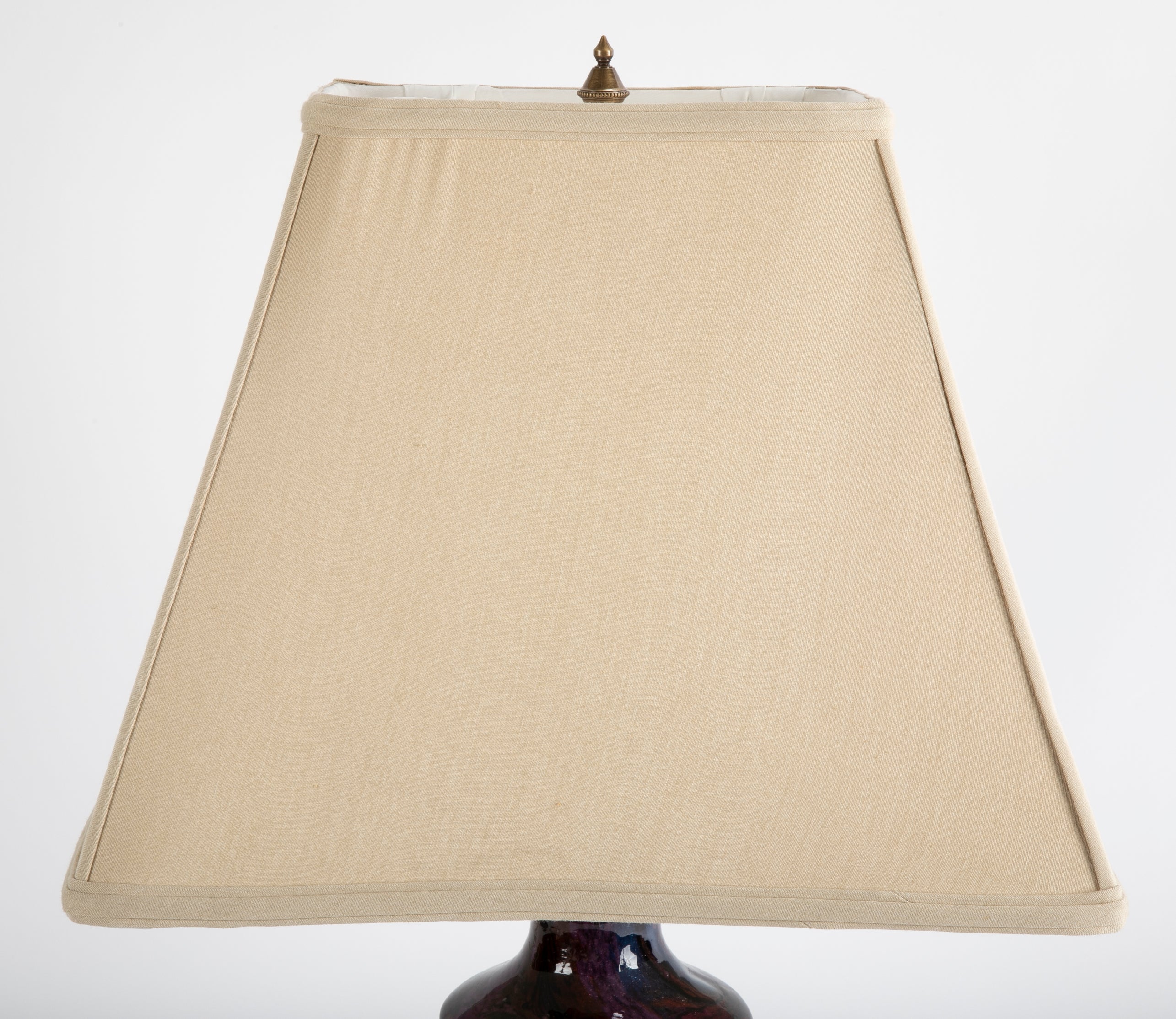 Steuben Moss Agate Glass Table Lamp