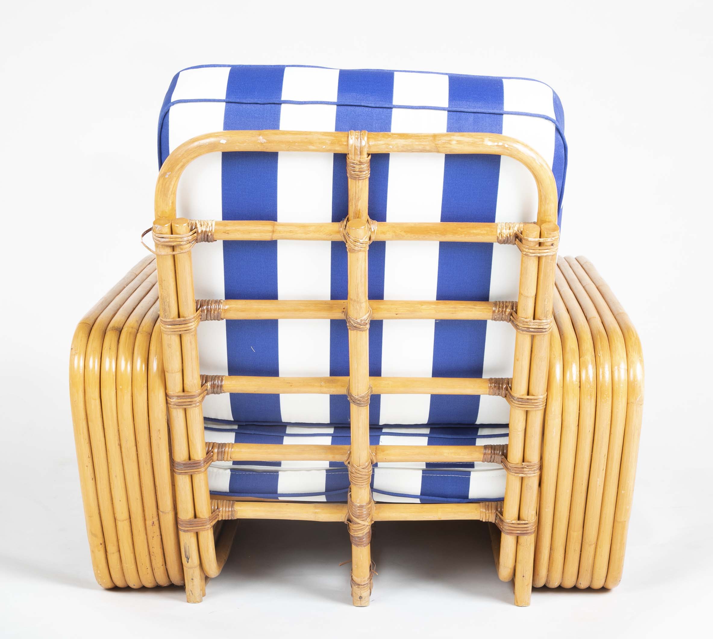 Pair of Rattan Chairs Attributed to Paul Frankl