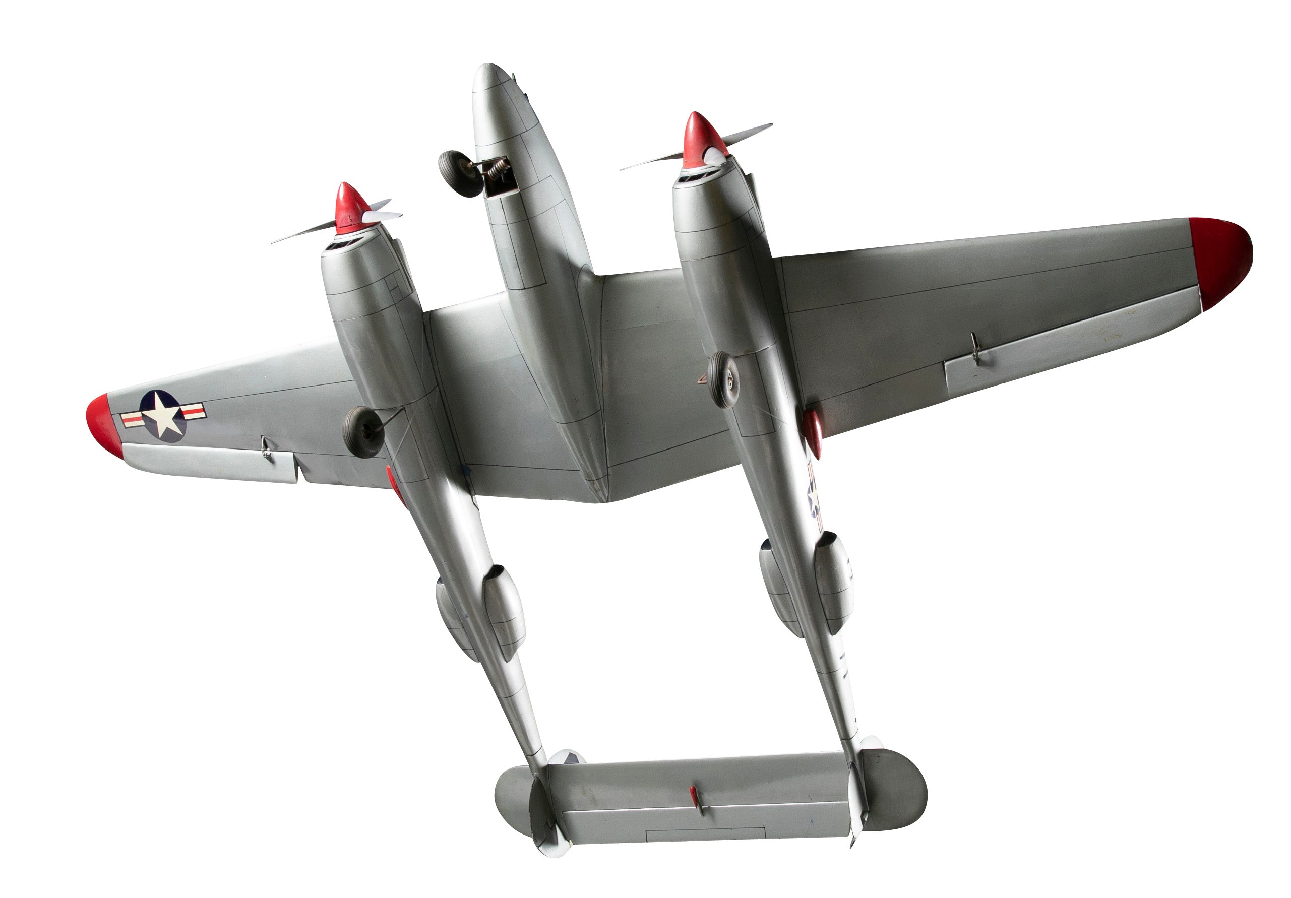 Vintage WWII Lockeed P38 Lighting Fighter Plane