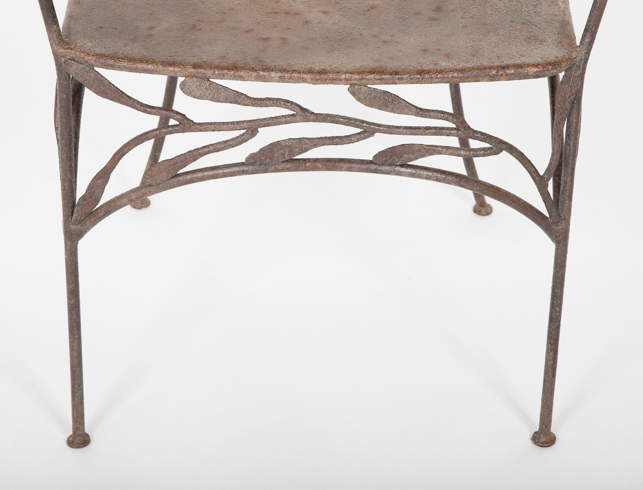 Pair of Forged Iron Armchairs in the Style of Francois-Xavier Lalanne