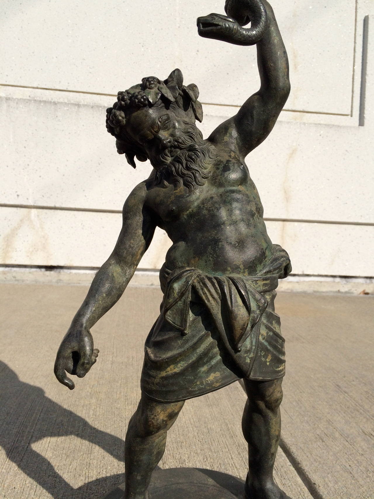 Grand Tour Pompeian Bronze of Silenus