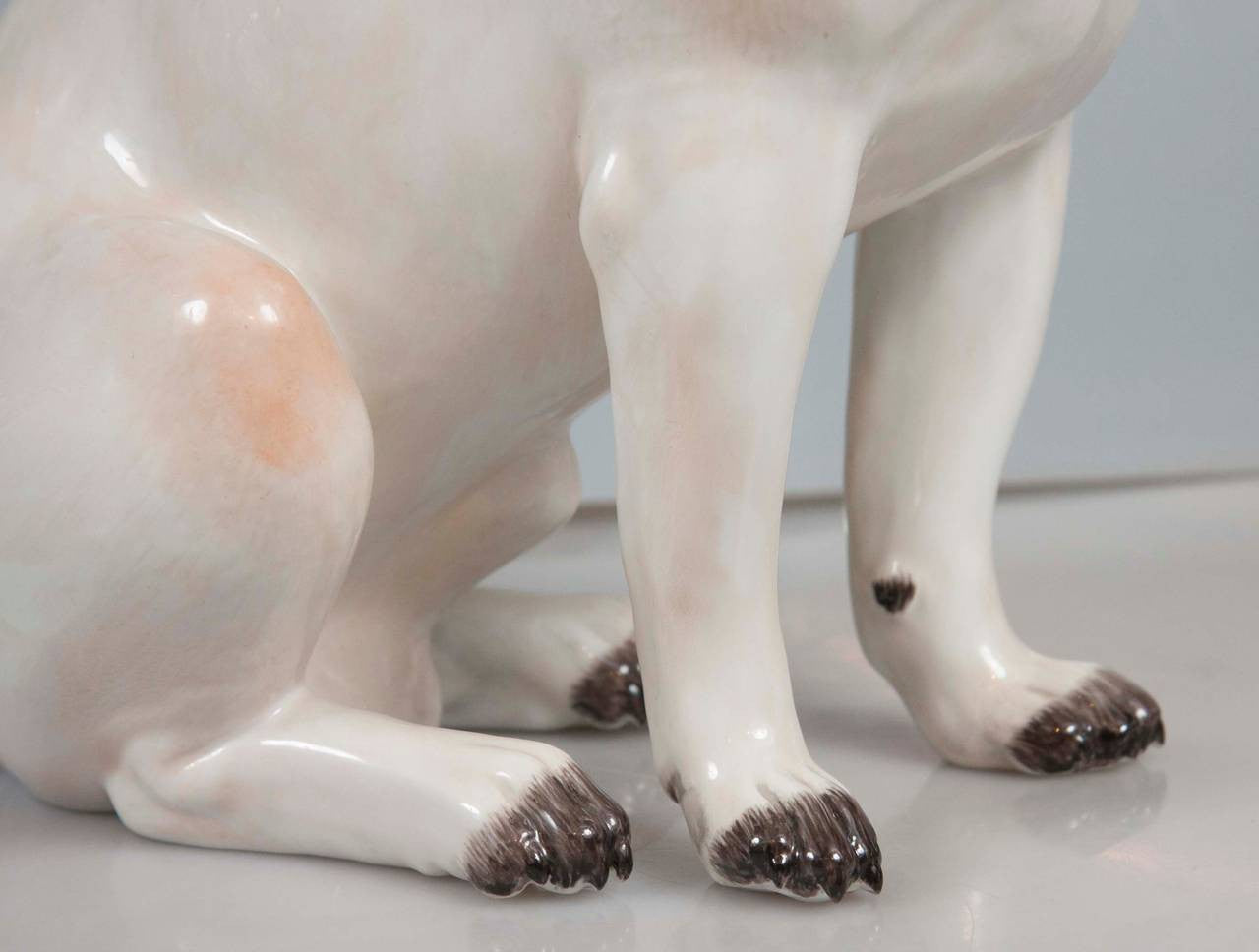 Pair of Hallmarked Meissen Pug Dogs