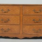 Pair of Leather Commodes