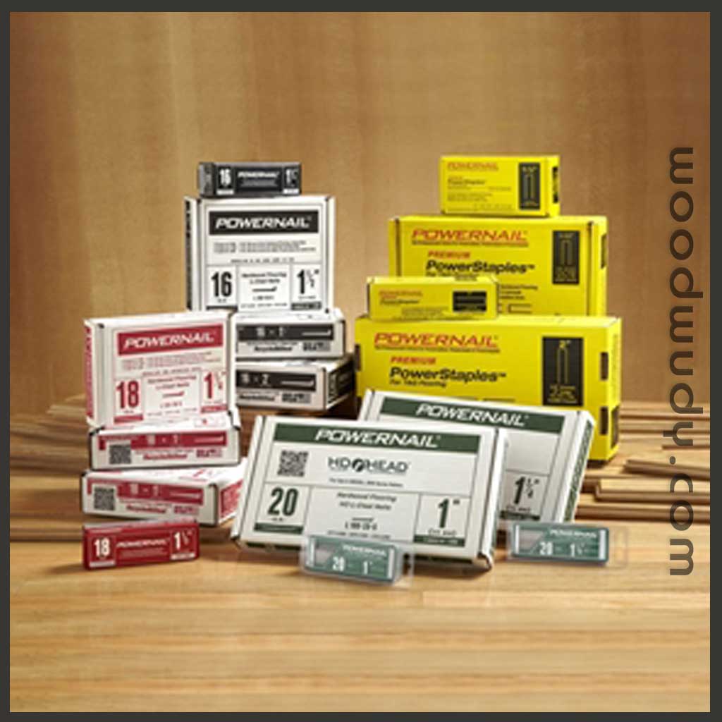 Powernail Fasteners for Hardwood Flooring Cleats and Staples