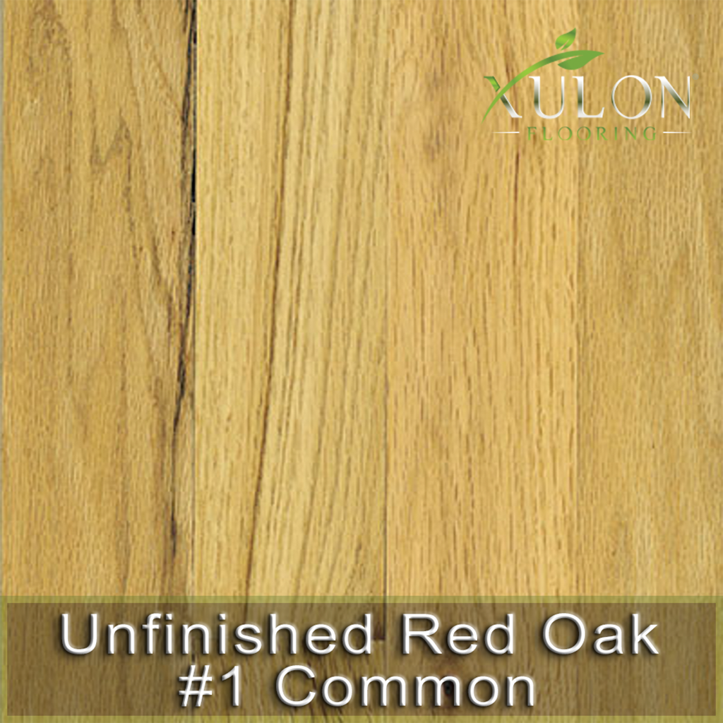 Xulon Flooring-Unfinished Red Oak #1 Common-Solid Hardwood