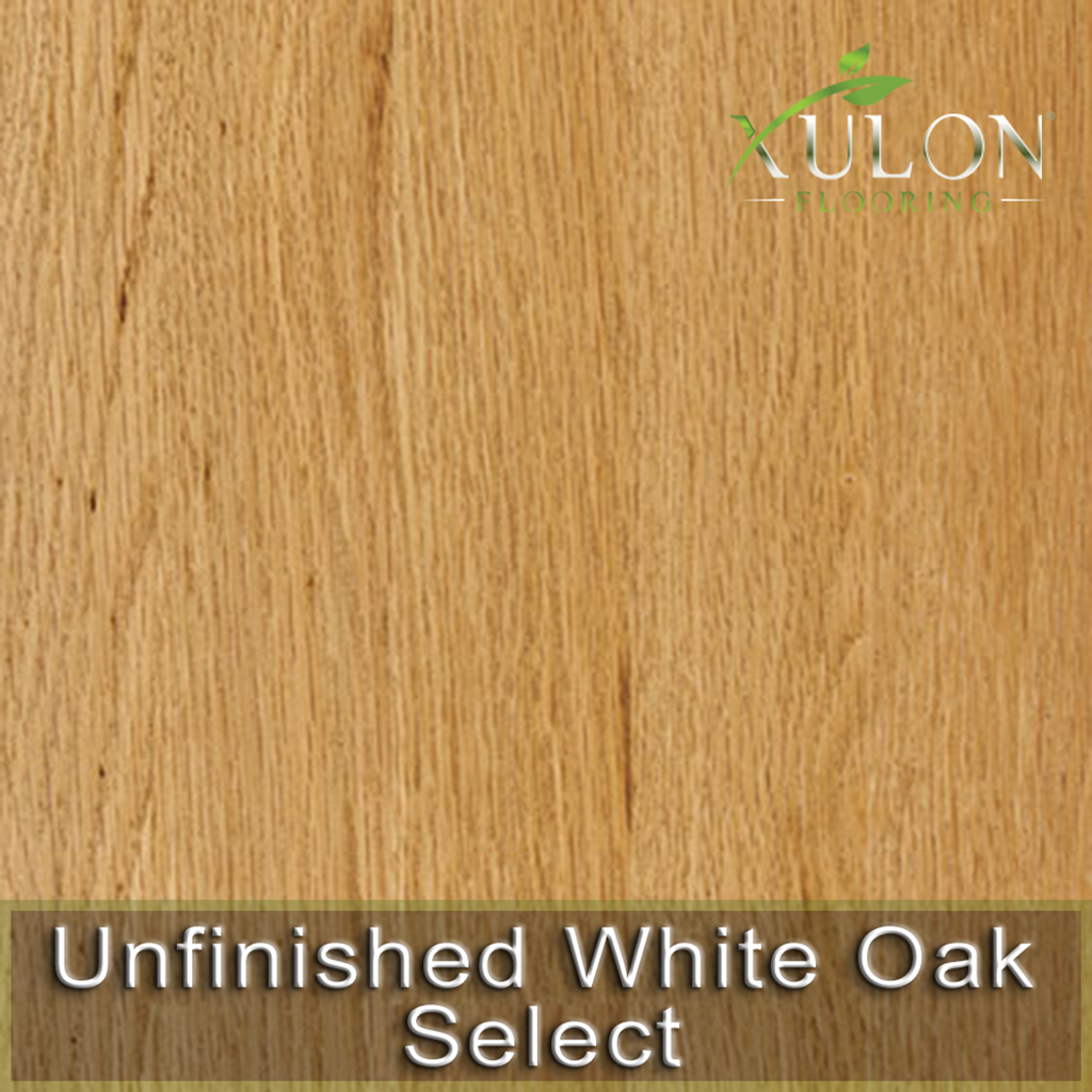 Xulon Flooring-Unfinished White Oak Select-Solid Hardwood