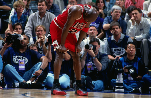 michael jordan flu game utah jazz 1997 NBA finals chicago bulls