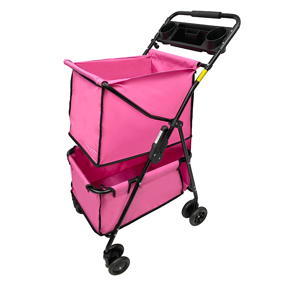 EasyGo Deluxe Cart Folding Grocery Shopping and Laundry Utility Cart