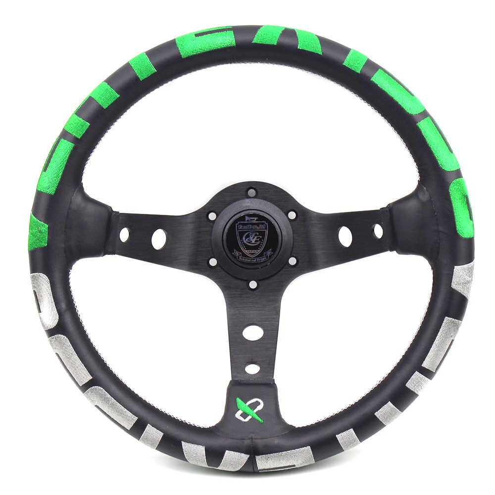 Vertex 1996 Steering Wheel Green - 330mm – System Motorsports