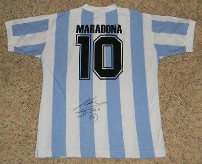 Diego Maradona Autographed Jersey - #10 