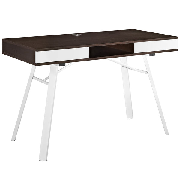 Stir Office Desk - Cherry