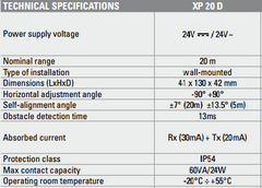 faac photocell specs