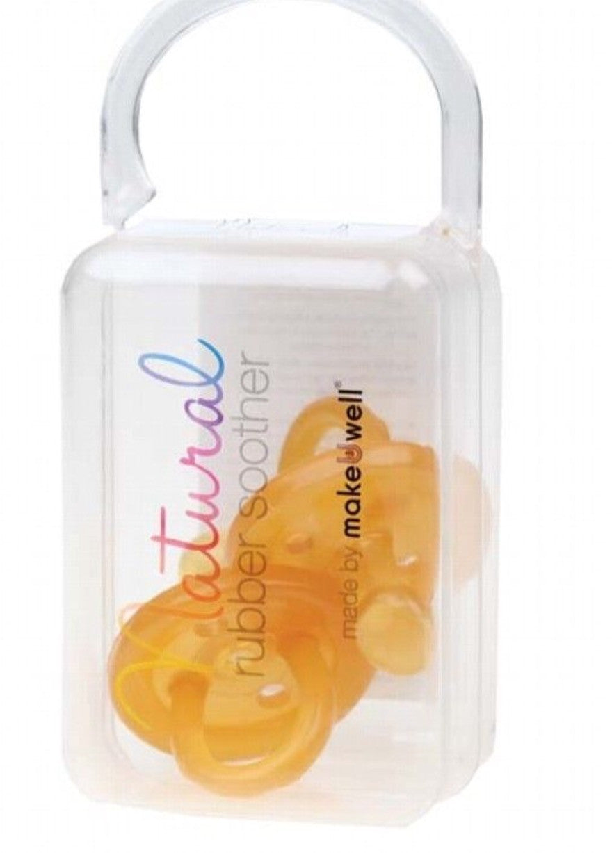 Natural Rubber Orthodontic Soother | Dummy Pacifier - Twin Pack - Integrity Lane
