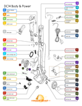 DC14 Body & Power Parts Diagram