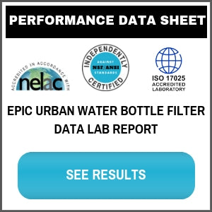 Epic Water Filters Urban Bottle Filtration Test Results