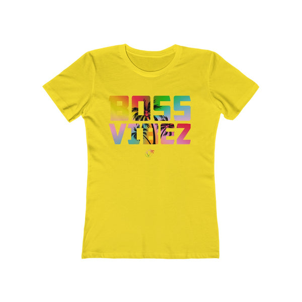 Boss Vibez Ladies Yellow T-Shirt
