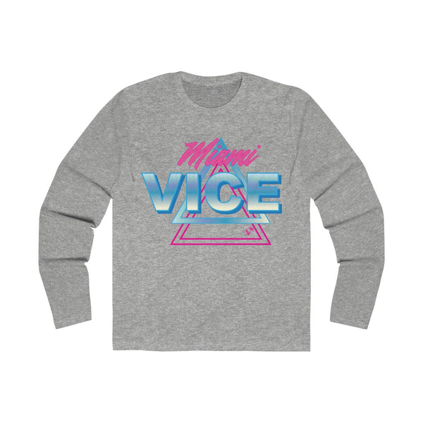 Welcome to Miami Vice Long Sleeve Grey T-Shirt