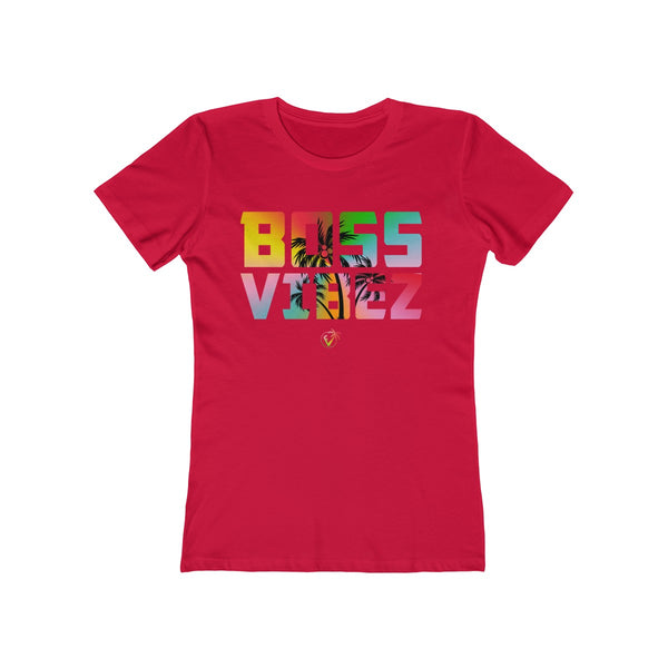 Boss Vibez Ladies Red  T-Shirt