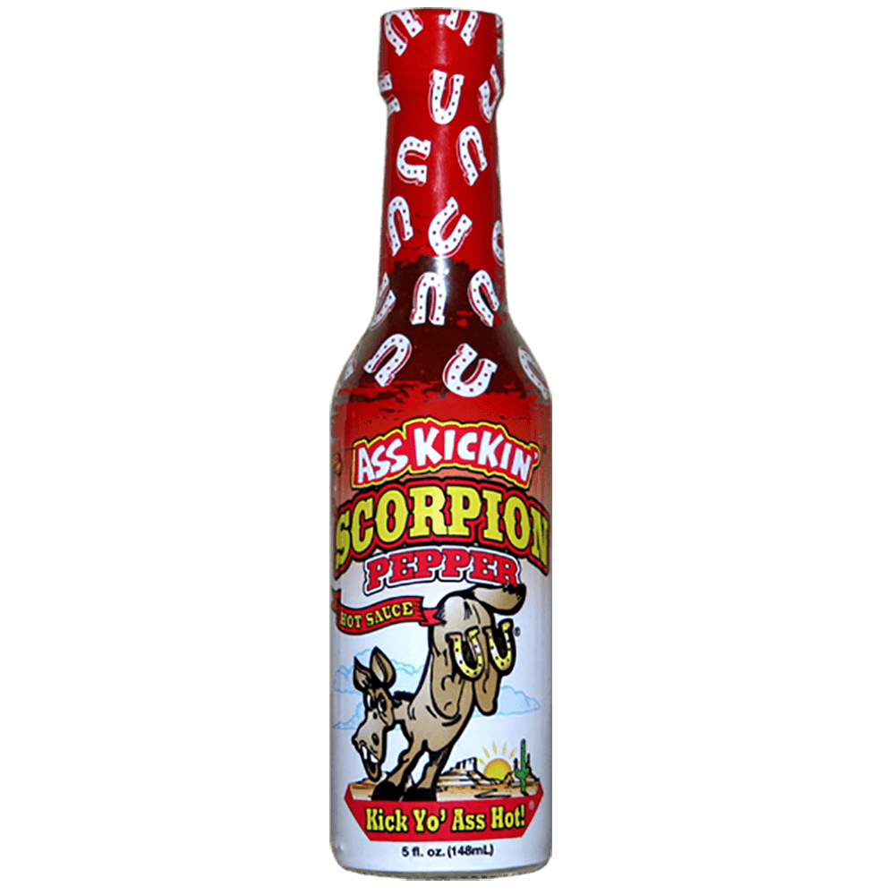ass kickin" scorpion pepper hot sauce