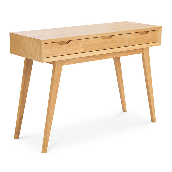 Erika Scandinavian Wooden Console Table With Drawers The Design Edit