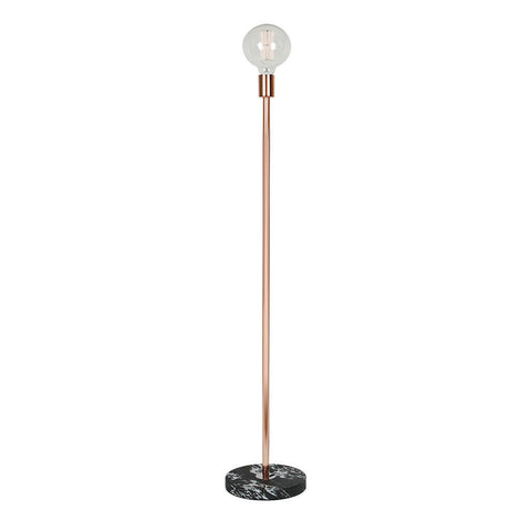 Addison Copper and Marble Look Floor Lamp by Emporium