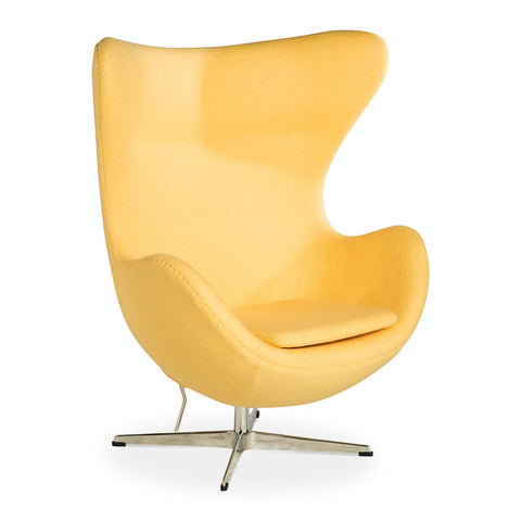 Replica Arne Jacobsen Egg Chair in Yellow