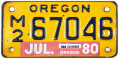 Oregon License Plates