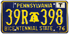 Pennsylvania License Plates