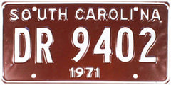 South Carolina License Plates