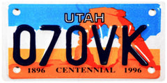 Utah License Plates