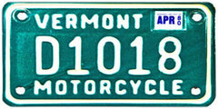 Vermont License Plates