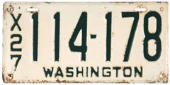 Washington License Plates