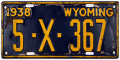 Wyoming License Plates