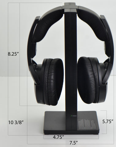 What are the dimensions of the Sony MDR-RF985R wireless headphone set?