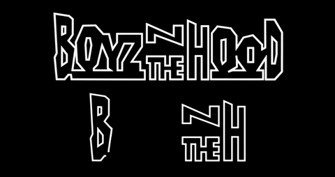 Boyz n the Hood logo, deconstructed