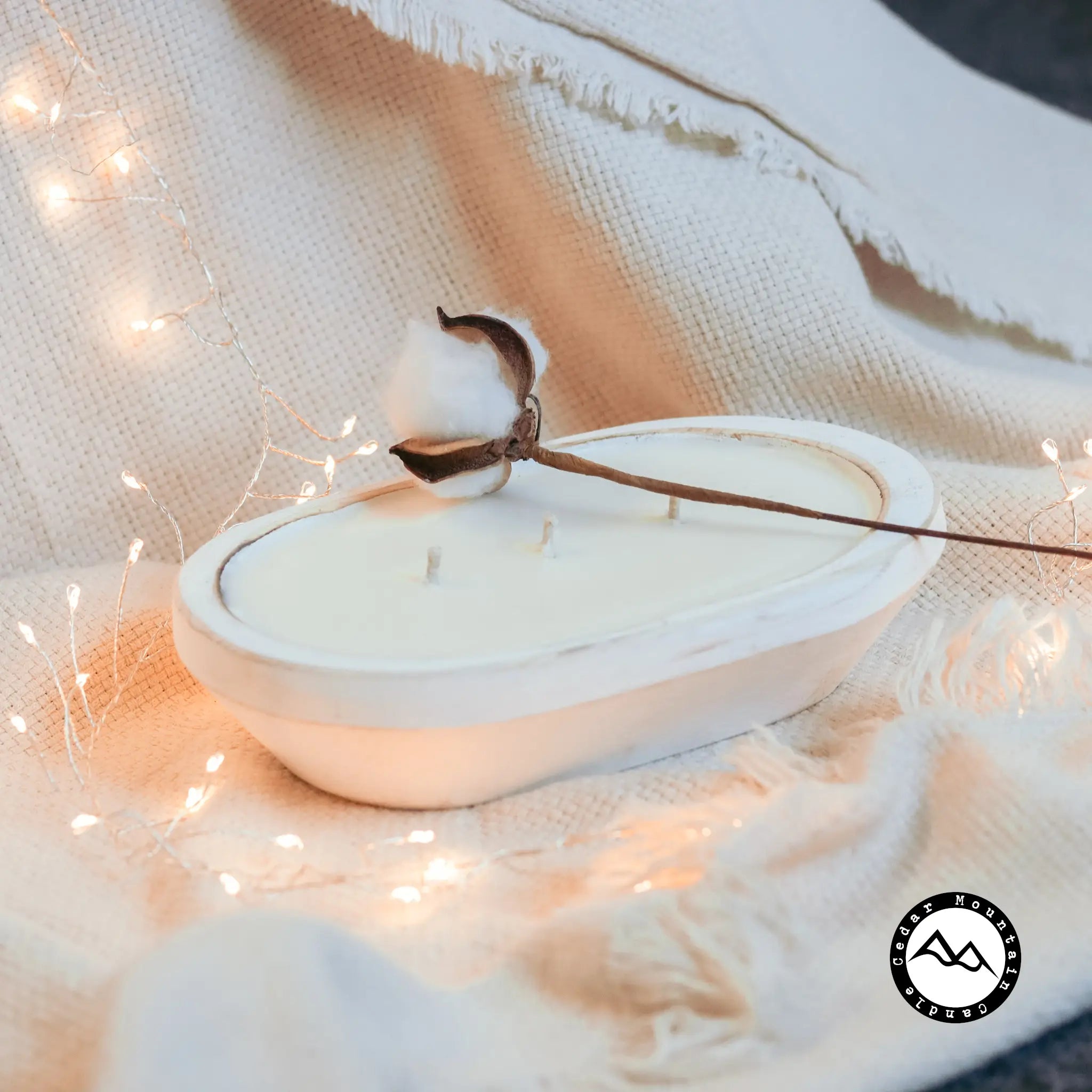 3 Wick Rustic Dough Bowl Candle - Summer Collections