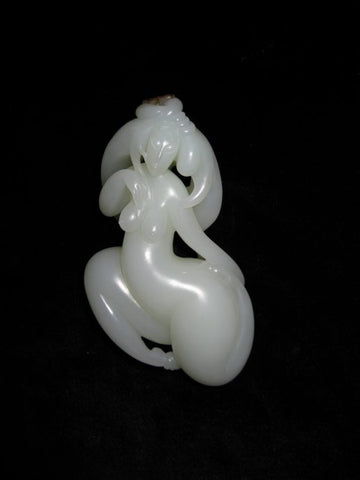 Natural jade carving Chinese Hetian nephrite jade carving collectibles