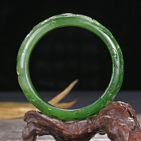 Natural jade bangle Chinese Hetian nephrite bangle