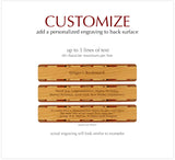 President George Washington Photo with Signature - Engraved Wooden Bookmark with Tassel