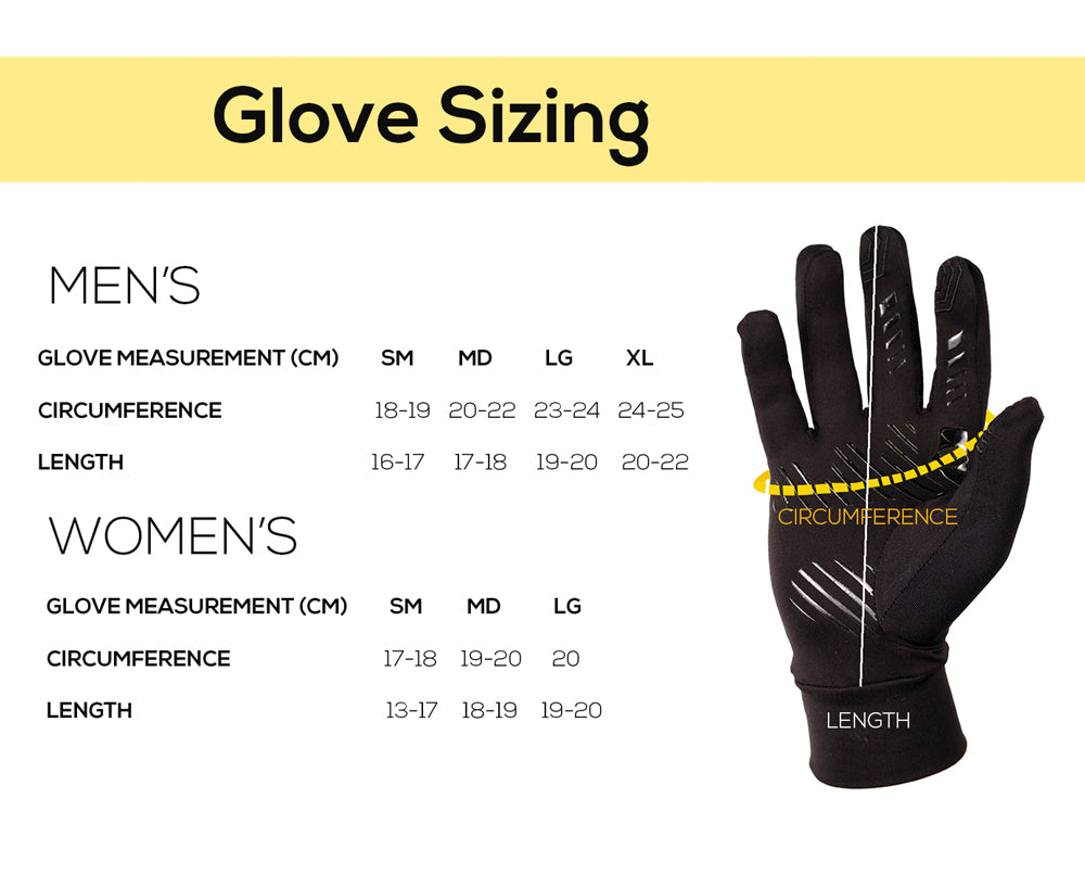 Showers Pass Glove Size Chart