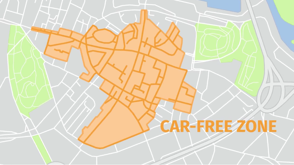 Car Free Zone in Nijmegen